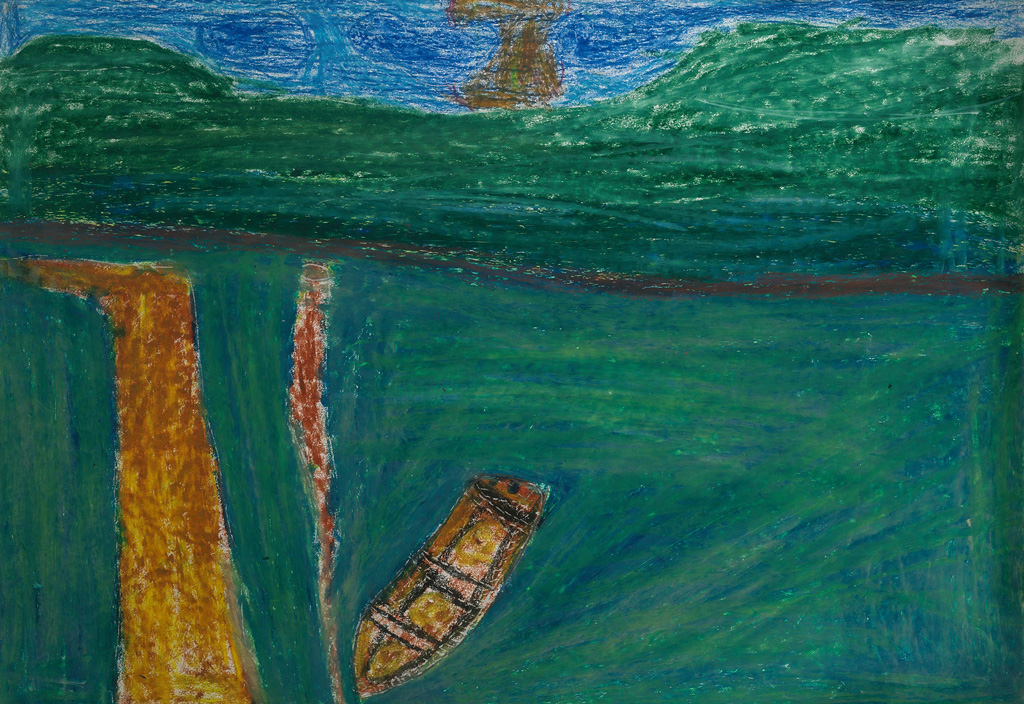 PL-LArche_Poznan-Bartlomiej_Dabrowski-Jezioro_Bajkal-43.2x29.68-Oil_pastels_on_paper-2003